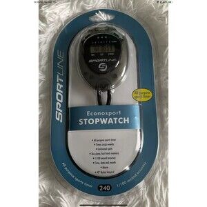 Sportline Econosport 240 Stopwatch Sports Track Running Racing Split-Time NEW